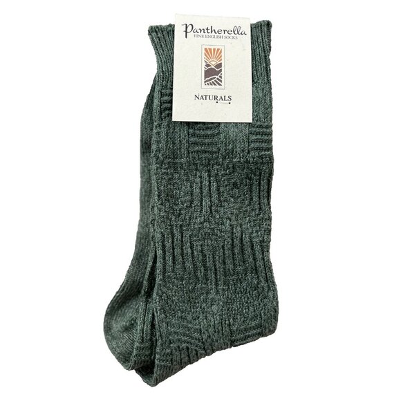 Pantherella Naturals Knit Fine English Socks Green O/S - Picture 1 of 2